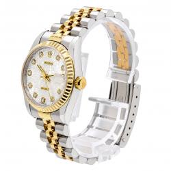 Rolex Datejust 31MM 68273 Factory White Diamond Dial Watch